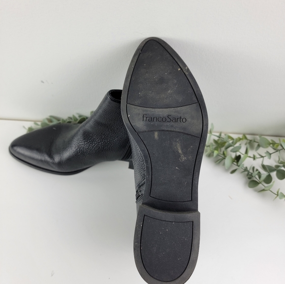 Franco Sarto Dallas Almond Toe Chelsea Heel Boots - Picture 11 of 12